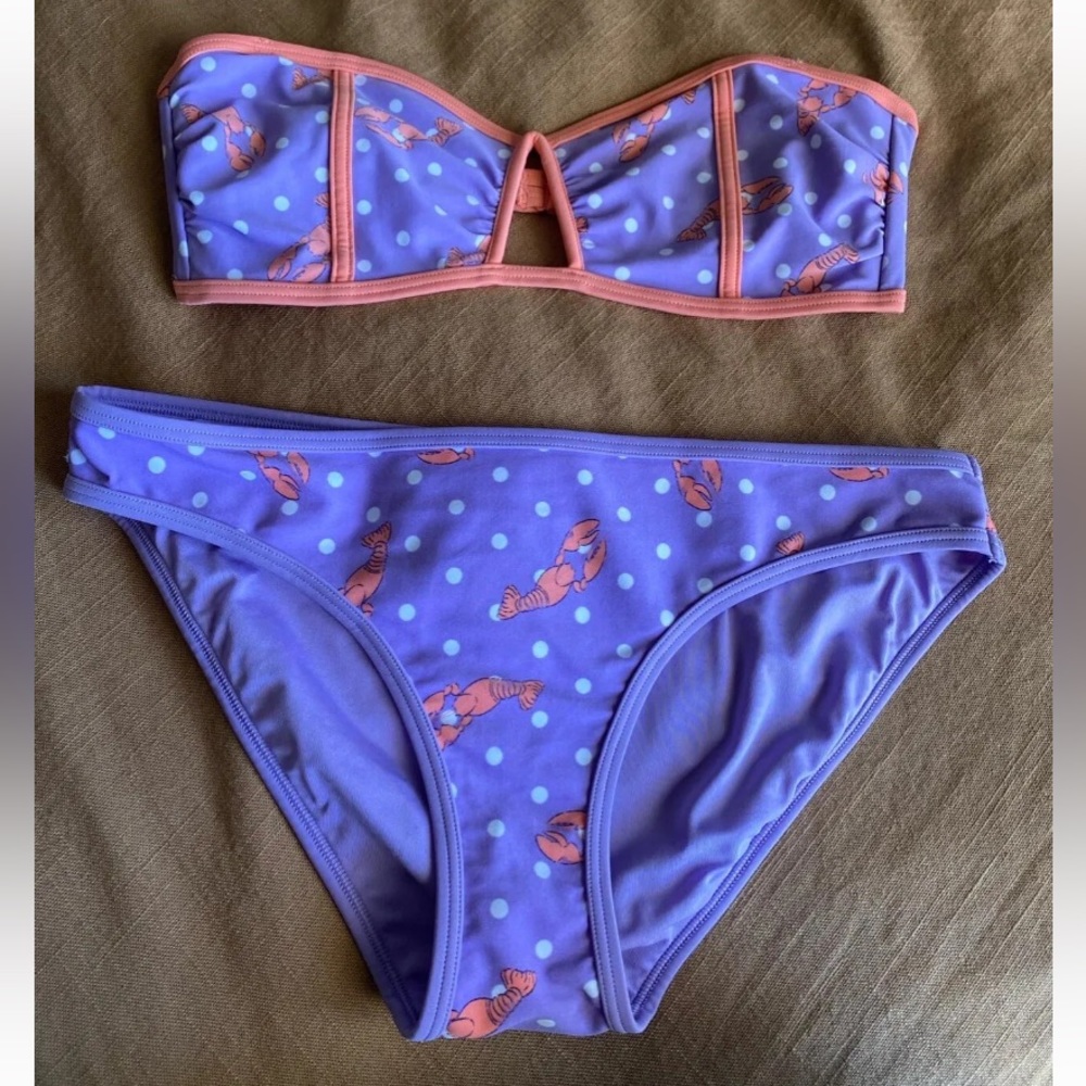 AERIE SIZE M|M 2 pc lobster swimsuit